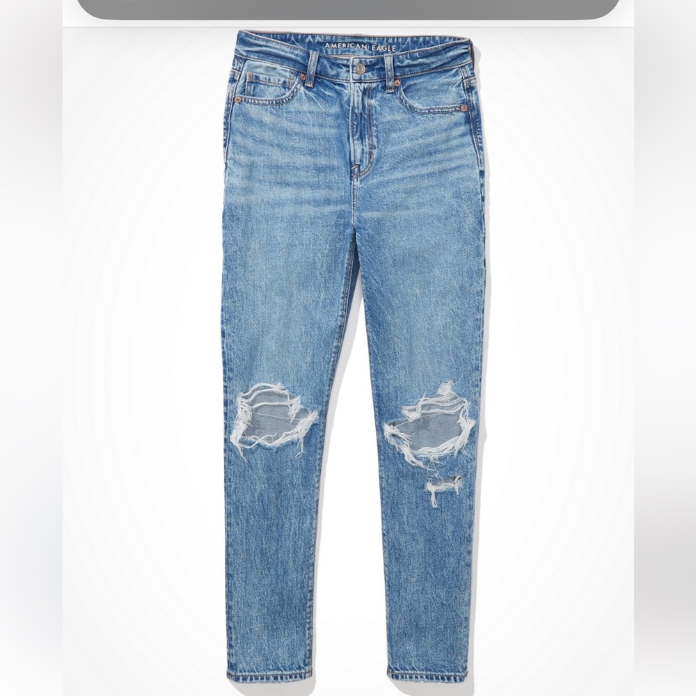 AE Strigid Mom Jeans High Waisted 12 Regular